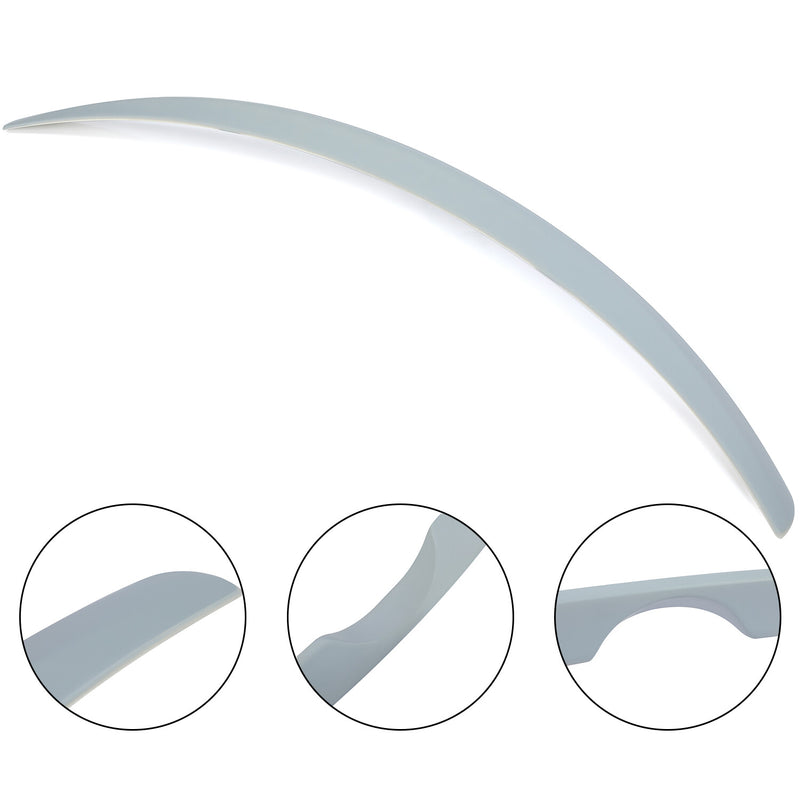 Rear Trunk Lip Spoiler Wing Primer Gray for Toyota Yaris Sedan 16-20