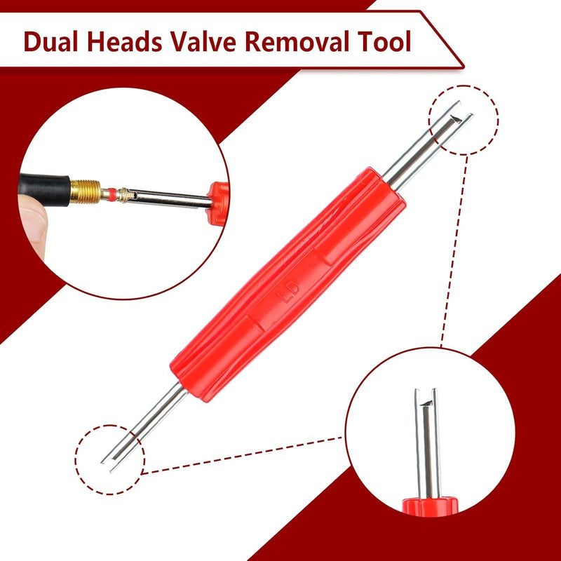 Tire Valve Stem Core Remover Installer Replacement Tool Kit for TR413 Valve Core