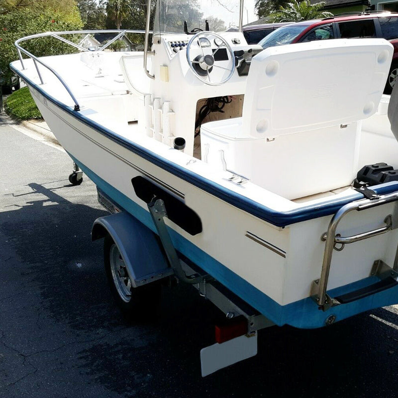 Boat Trailer Bunk Board Guide-On 75 Degree 24 Inch Carpeted Guides W/Hardware 2