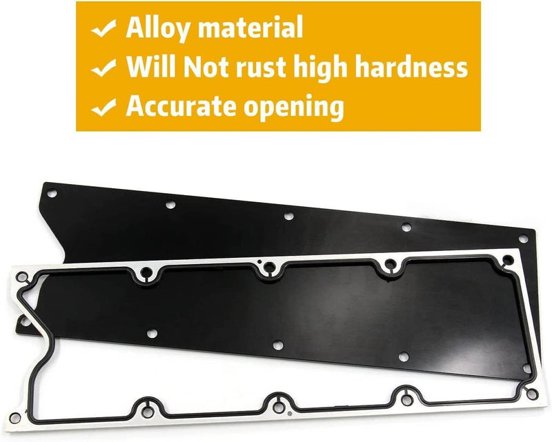 Billet Knock Sensor Delete LS6 LSX Gasket Plate for LS Gen 3 Valley Pan