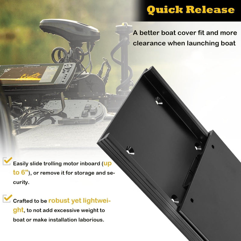 MKA-51 Electric Steer Trolling Motor Quick Release Bracket for Ulterra 1854051