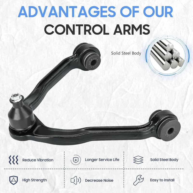 13Pcs Front Upper Control Arms Tie Rods Idler Arm Kit for Chevy Silverado