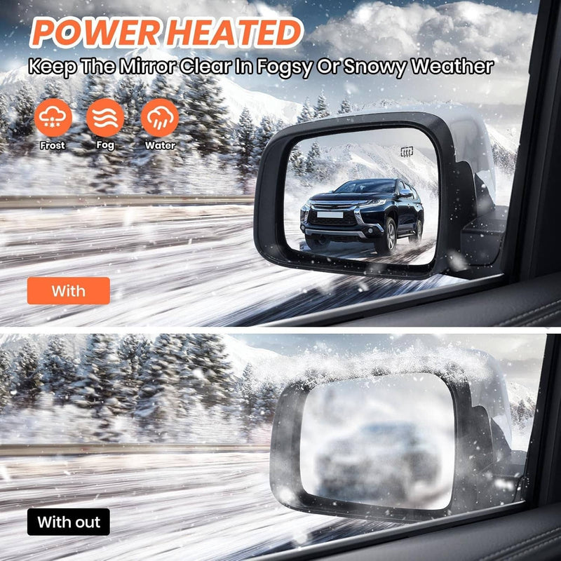 Driver Side Mirror w/Manual Folding Blind Spot for Jeep Grand Cherokee 2011-2022