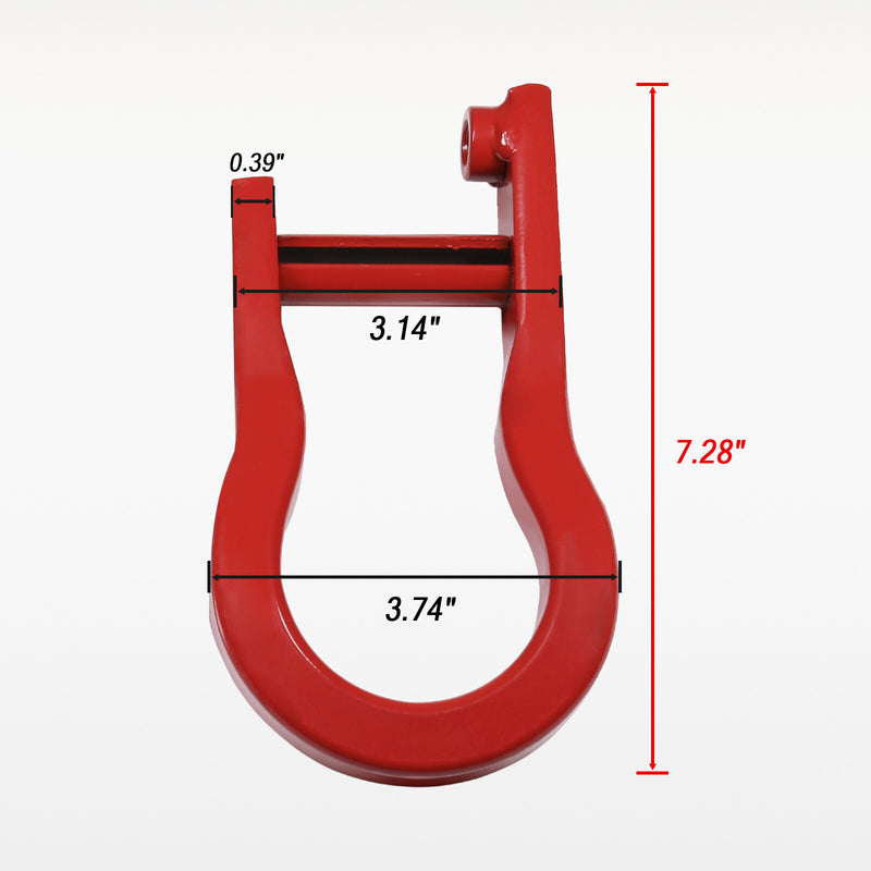 84192871 Pair Red Tow Hooks for Chevy Silverado GMC Sierra 1500 2007-2019