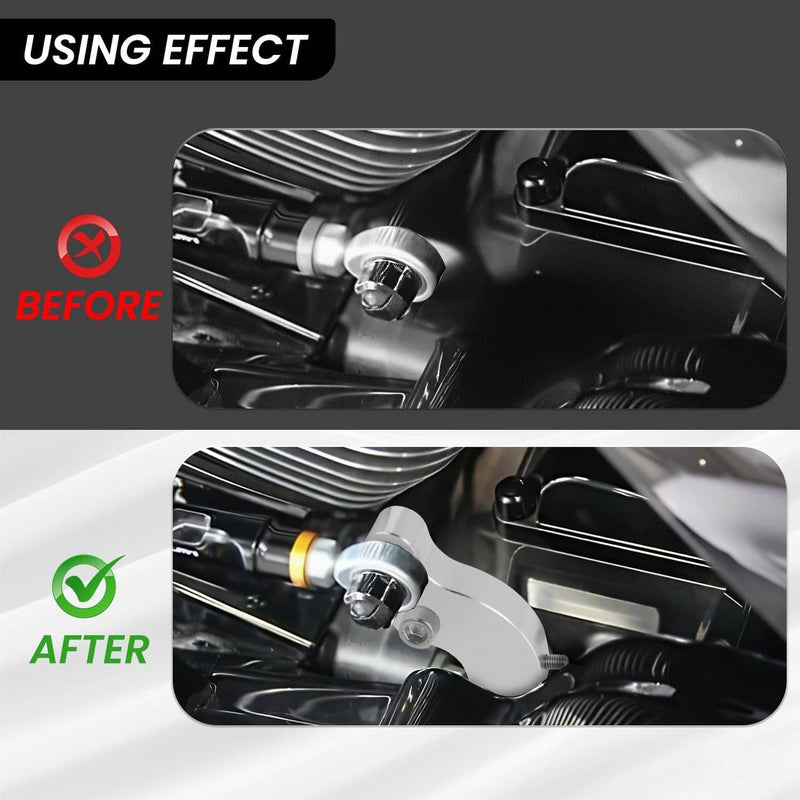 Chrome Gear Shift Neutral Assist Bracket for Harley M8 Softail Touring Bagger