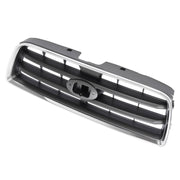 DURAFORCE Front Chrome Shell Grille with Gray Insert for Subaru Forester 2003-2005