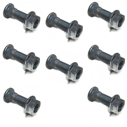 DURAFORCE Wheel Stud Nut 3/8 24 for Polaris 1999 2000 2001 Diesel 455 Xplorer 250 8 Pack