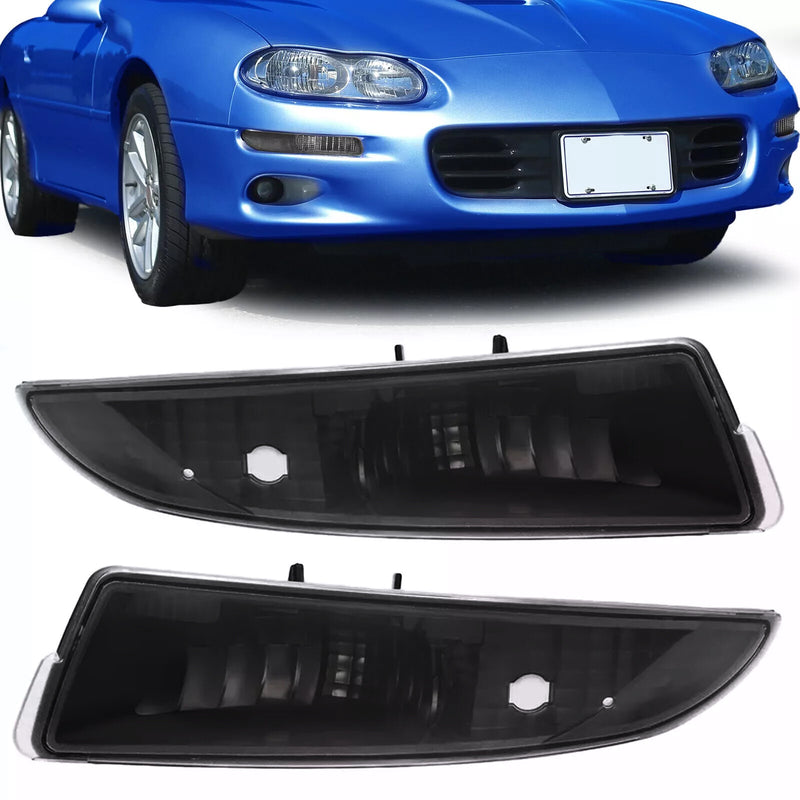 Black Turn Signal Bumper Parking Lamps for Chevy Camaro 1993-2002