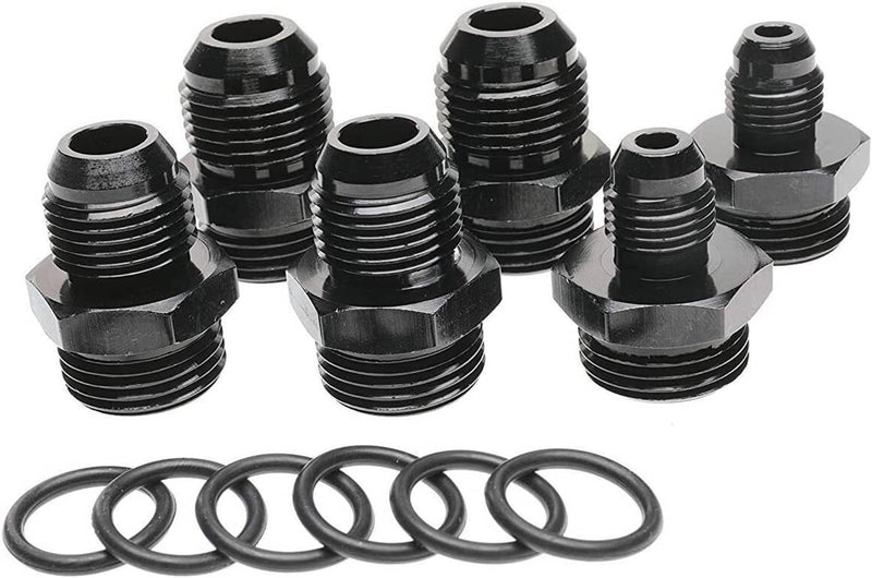 Inline Fuel Filter 100 Micron High Flow Cleanable 6AN 8AN 10AN Adapter Universal