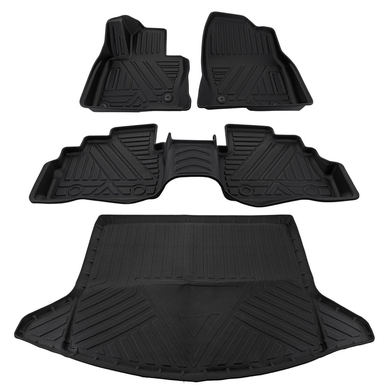 Floor Mats Cargo Liner for Mazda CX-5 2017-2025 Black TPE All-Weather