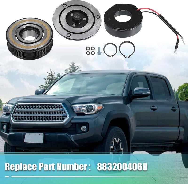 AC Compressor Clutch Kit Pulley Coil for 2005-2015 Toyota Tacoma 2.7L 4.0L
