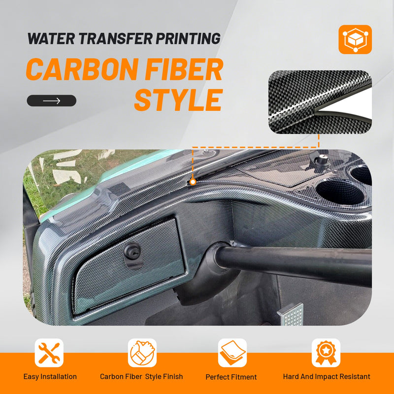 Carbon Fiber Style Dash Dashboard Cover W/Locking for Yamaha Drive G29 2007-2016