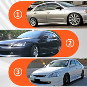 DURAFORCE For 2018-2022 Honda Accord Sedan 4-Door Window Visor Vent Rain Guards Deflector