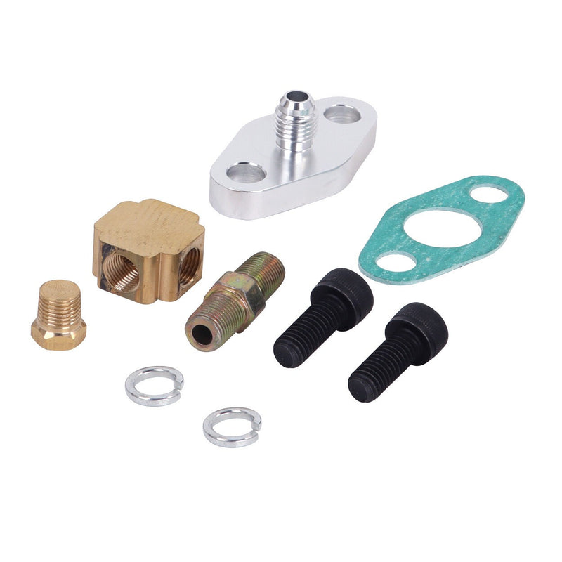 41" Turbo Oil Feed Line Kit for T3 T4 T60 T61 T70 AN4 90 Degree