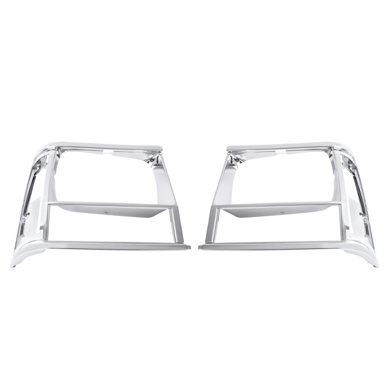 Headlight Bezel Trim for Jeep Cherokee 91-96 Comanche 91-92 Chrome 2PCS