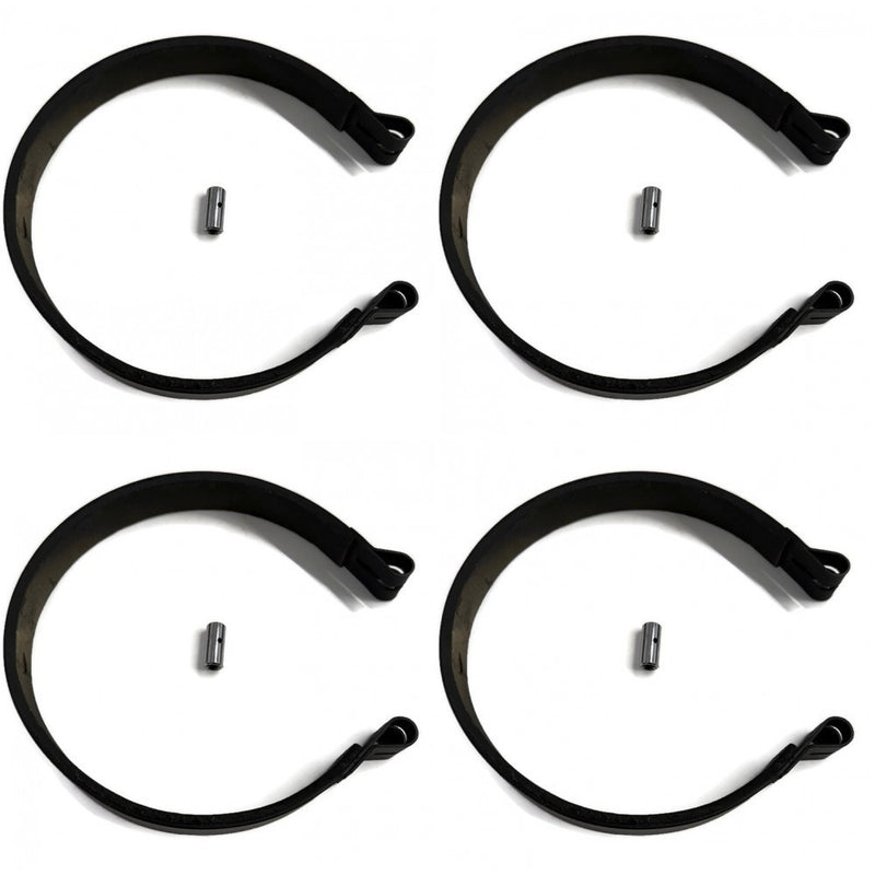 DURAFORCE 6 Inch Brake Bands and Pin for Yerf Dog Azusa Manco Stens 6 Yard Cart 4 Pack