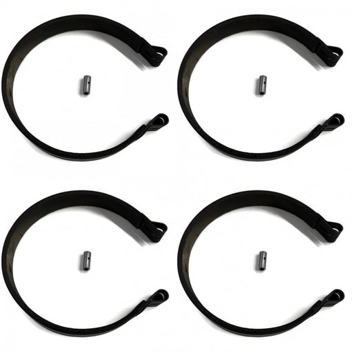 DURAFORCE 6 Inch Brake Bands and Pin for Yerf Dog Azusa Manco Stens 6 Yard Cart 4 Pack