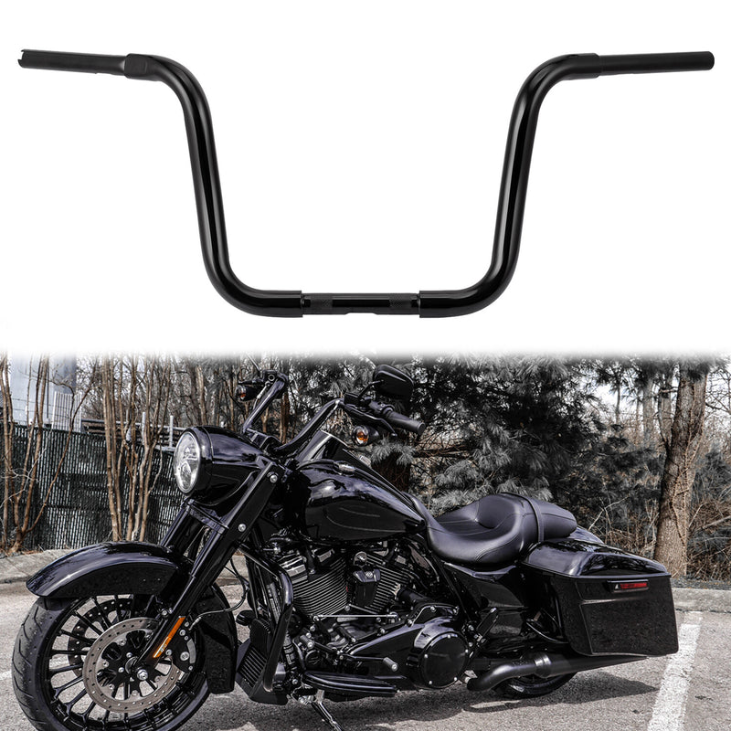 Black 12 Inch Rise Ape Hangers Handlebar for Harley FLST FXST Sportster XL Dyna