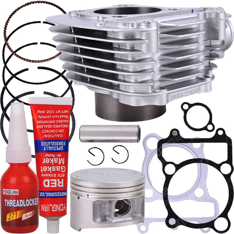 Cylinder Piston Gaskets Top End Rebuild Kit for Yamaha XT225 TTR225 TTR230 ATV