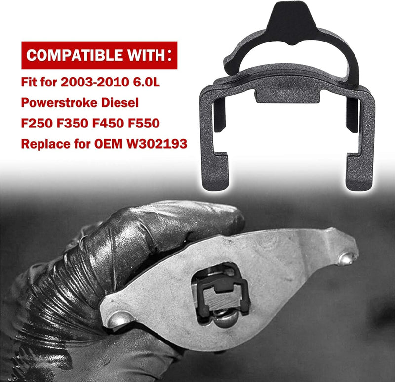 W302193 Rocker Arm Retainer Clip Head Assembly for Ford Powerstroke Diesel 6.0L