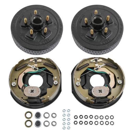 DURAFORCE Electric Trailer Brake 10" x 2-1/4" & 5 on 4.5" Hub Drum Kit for 3500 lbs