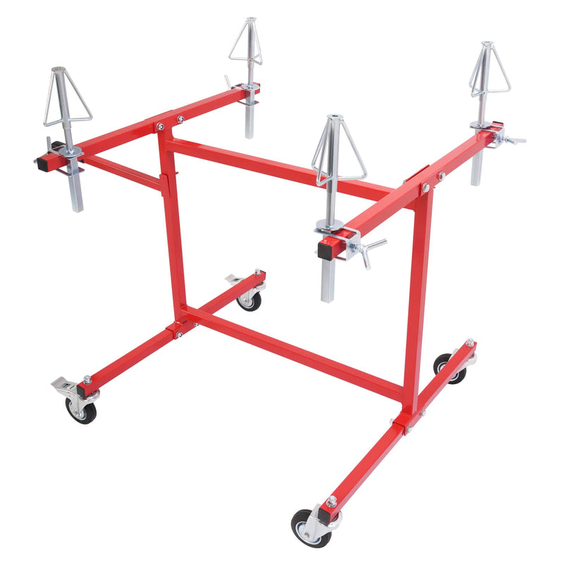 DURAFORCE Rotating Portable Wheel Paint Stand Rim Painting Rack Holder Drying Repair