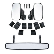DURAFORCE 1.75" UTV Rearview Side Mirror 15" Center Mirror for Polaris RZR Ranger