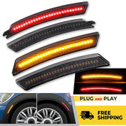 DURAFORCE Front Rear Full LED Fender Side Marker Lights for Mini Cooper R55 R56 R57 07-16