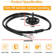 DURAFORCE 21484383 Trim Sender Sensor Sending Unit for Volvo Penta SX-A DPS-A DPS-B 384184
