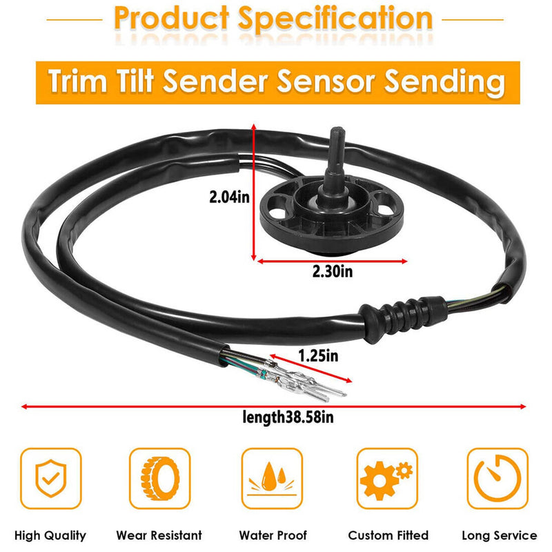 DURAFORCE 21484383 Trim Sender Sensor Sending Unit for Volvo Penta SX-A DPS-A DPS-B 384184