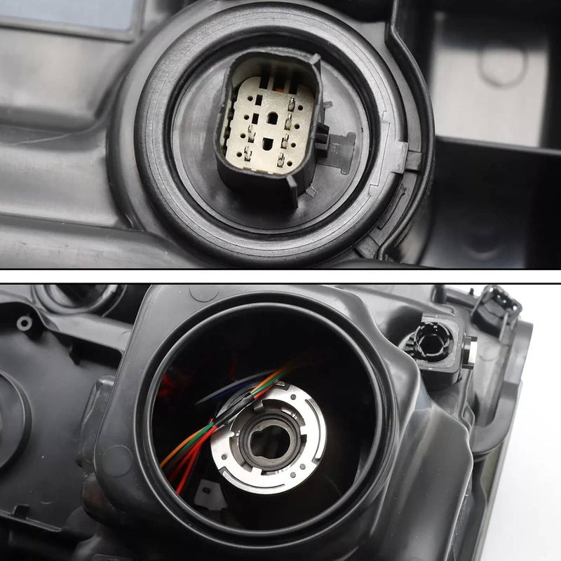 Headlight Trim HID Xenon LED DRL Set for Chevy Silverado 1500 2016-2018