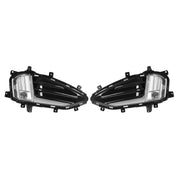 DURAFORCE LED Front Bumper Fog Lights Lamp Kit for Ford Edge 2019-2024 Cover Bezel 2PCS