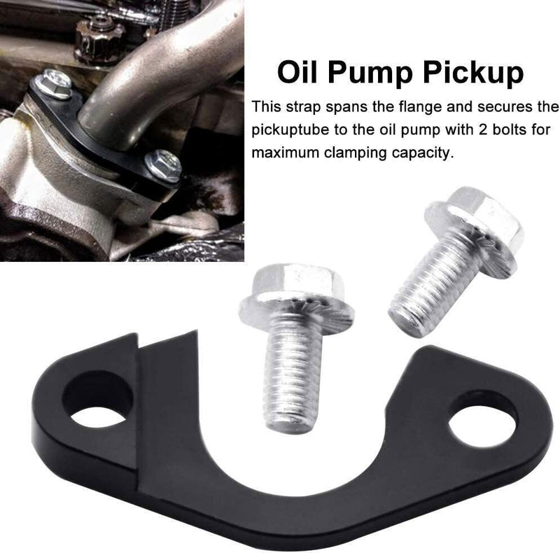 Oil Pump Pickup Girdle Bracket Tube Hold Down Brace Support for LS Series