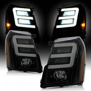 DURAFORCE LED Projector Headlights HID/Xenon for Cadillac Escalade 2007-2010-2014 ESV EXT