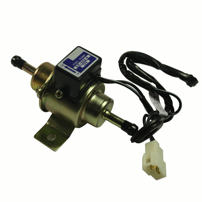 Chrome Universal Gas Diesel Electric Fuel Pump 1/4 Tubing 3-5 PSI Low Pressure