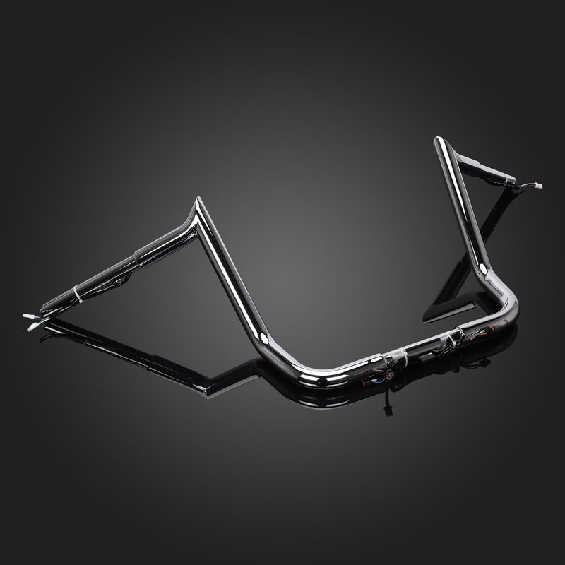 14" Pre-Wired Meathook Bar Handlebar for Harley Street Glide Special FLHXS 14-23