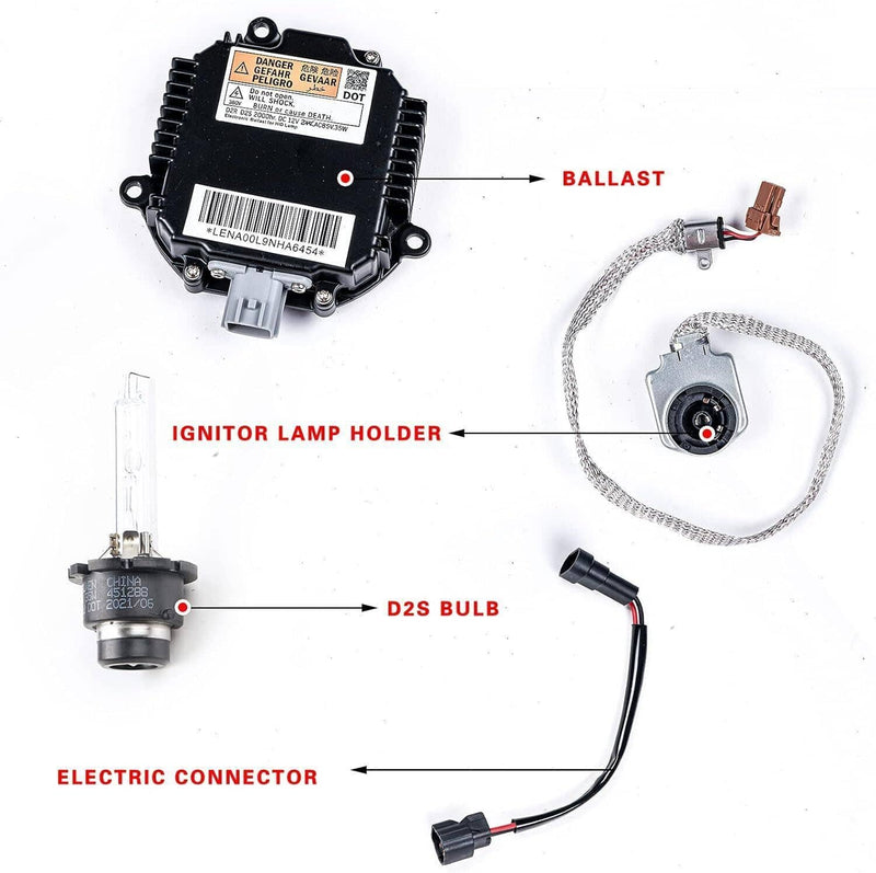 Xenon Ballast Igniter HID D2S Bulb Kit for Infiniti G35 G37 Q40 Q50 2 Set