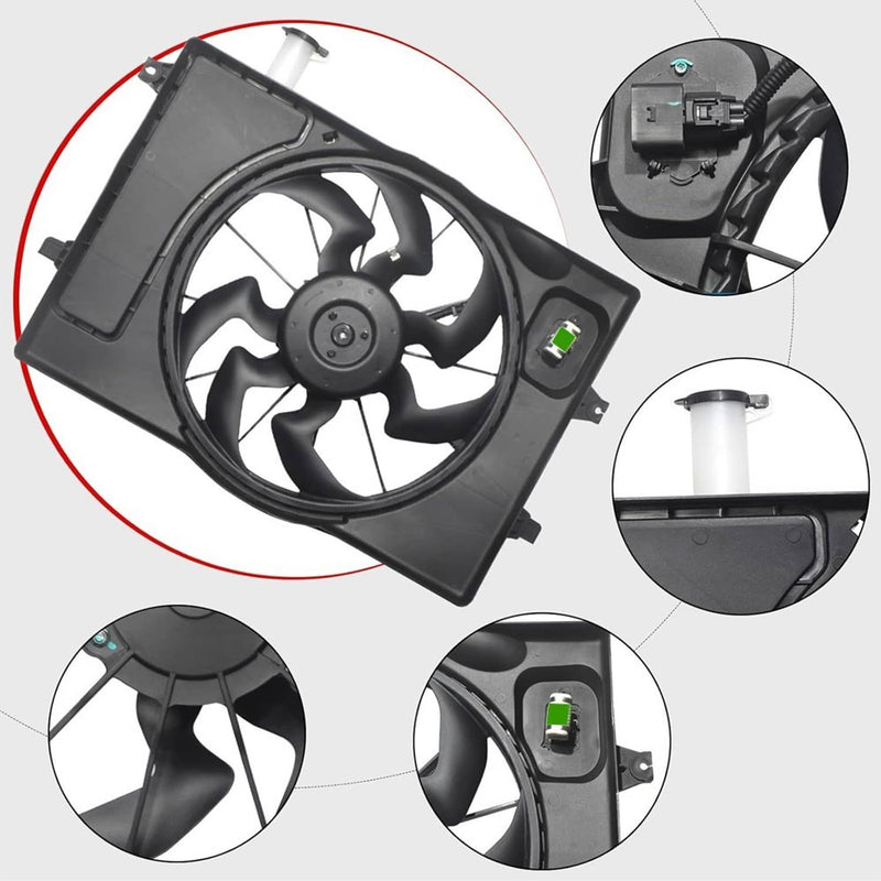 Engine Radiator Cooling Fan for Hyundai Elantra 2017-2020 Kia Forte 2.0L