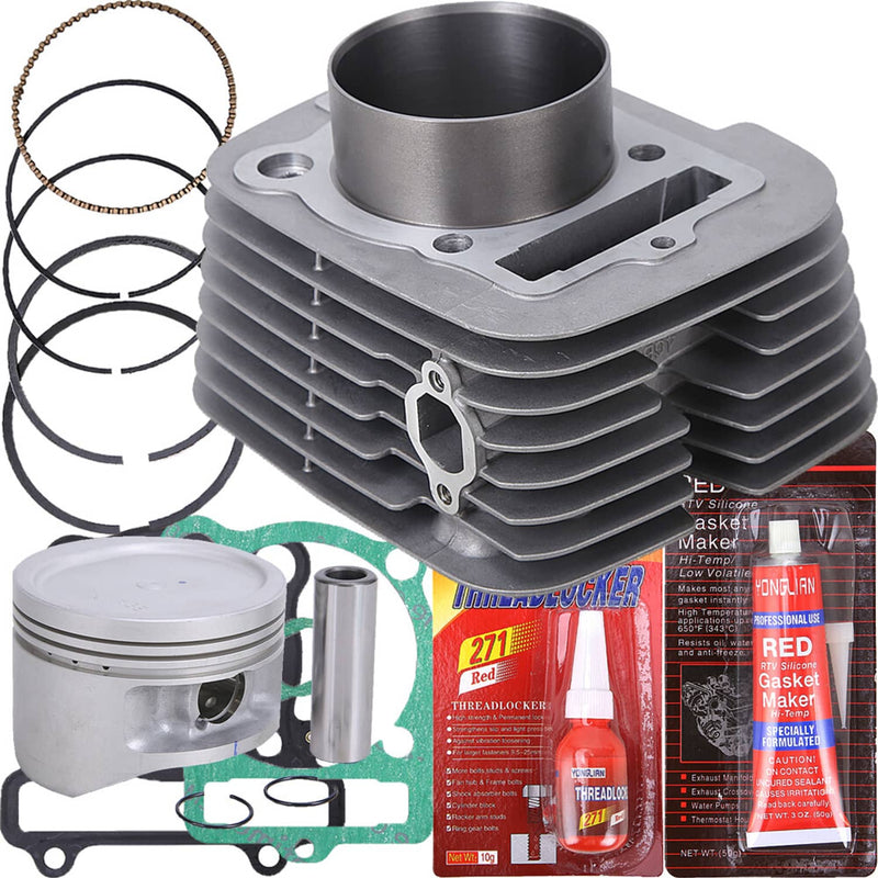 Top End Kit Cylinder Piston Gaskets for Yamaha Kodiak 400 1993-1999 Big Bear 400