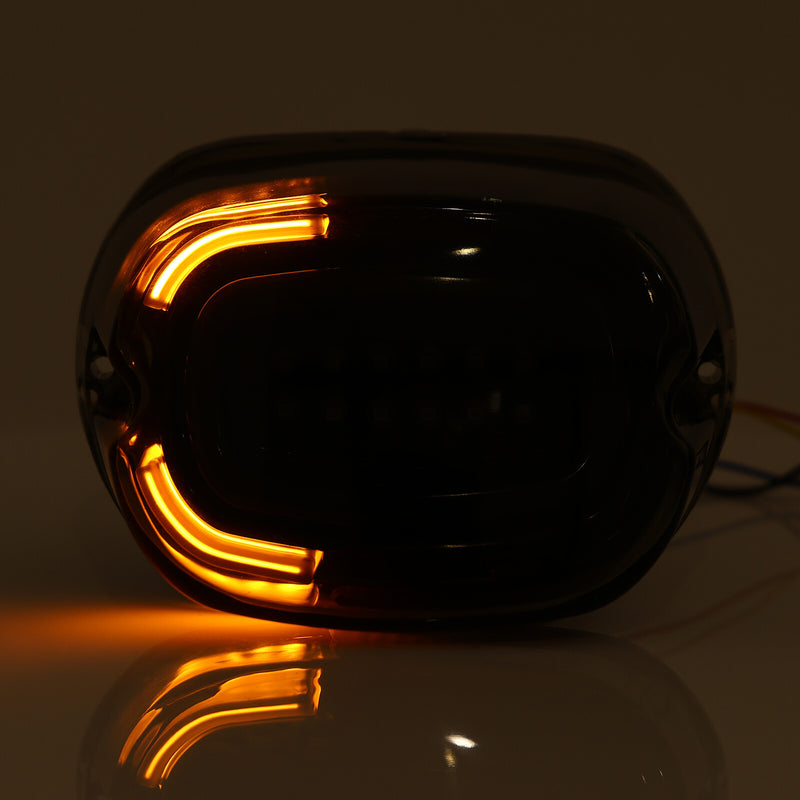 Smoked Motorcycle Rear Taillight Turn Signals for Harley Softail Softai