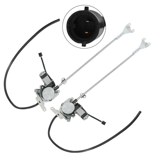 DURAFORCE Front LH RH Power Window Regulator Set for Freightliner Argosy 99-11 Motor