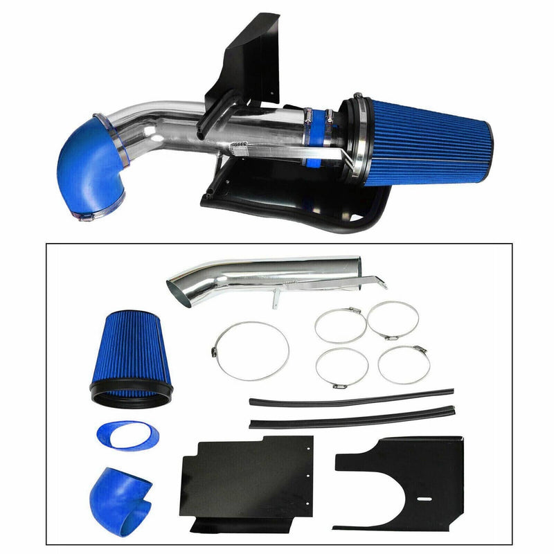 4" Cold Air Intake Kit + Heat Shield for Chevy GMC V8 4.8/5.3/6.0L 99-07