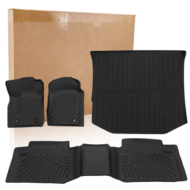 All Weather Floor Liners Cargo Liners Set for Toyota 4Runner 2013-2024