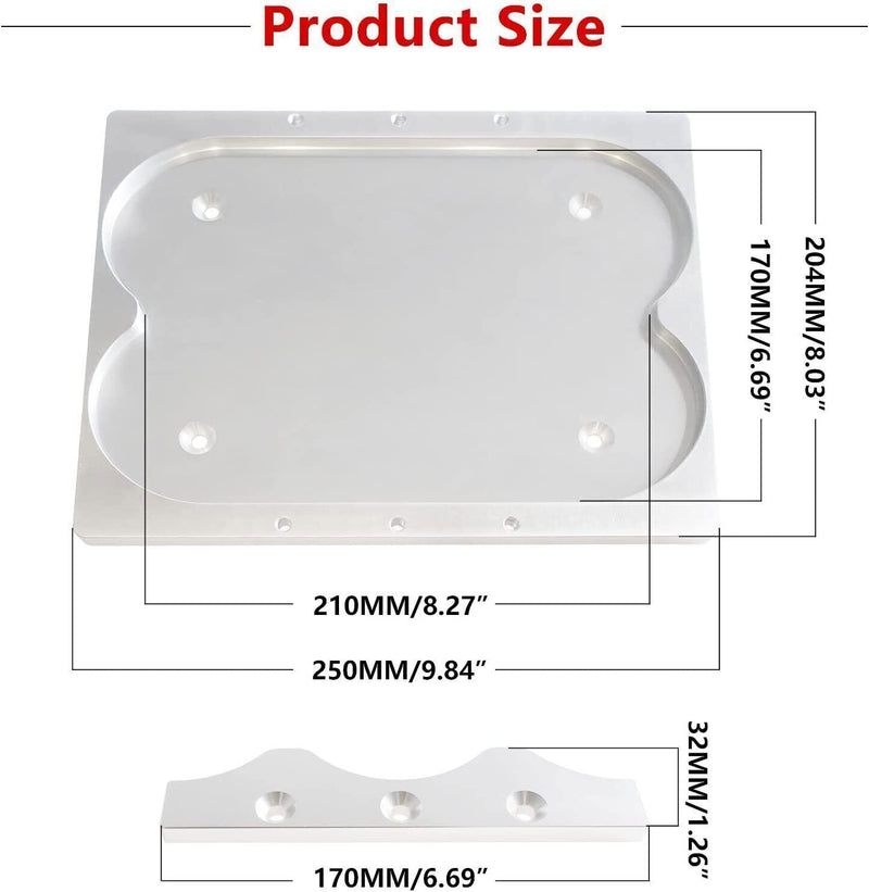 Battery Mounting Tray Kit Hold Down Bracket Relocation for Optima 34/78