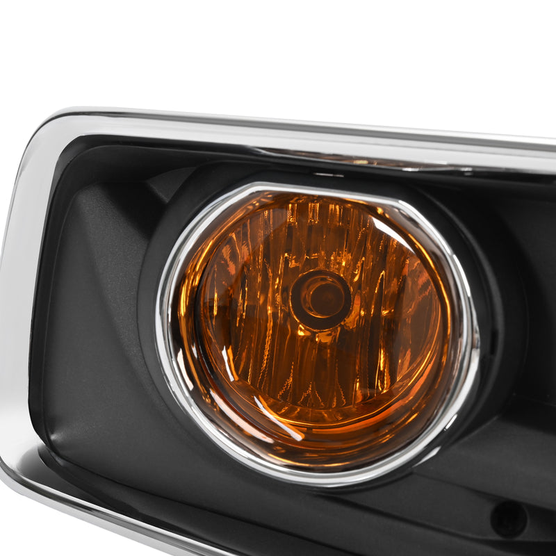 Front Bumper Fog Light Lamp Bezel Chrome Trim for Chevy Malibu 2013-2015 Set