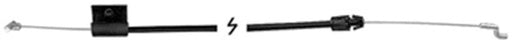 DURAFORCE Zone Control Cable Engine Brake Stop for Murray 1101366 1101366MA Push Mower