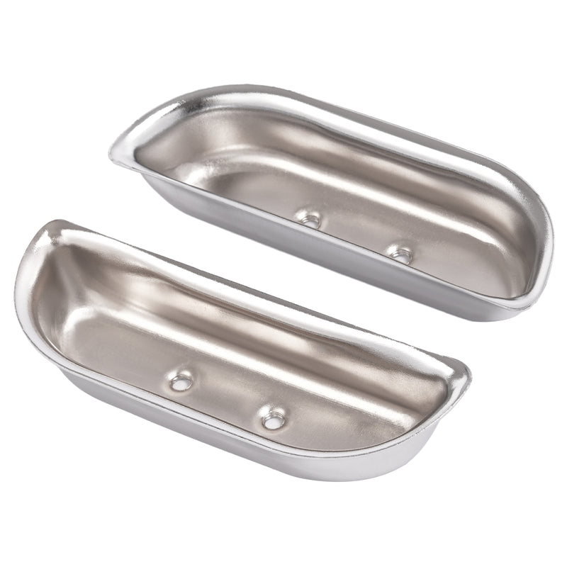 Door Panel Arm Rest Cups Steel Chrome for Ford F-100 F-150 F-350 1973-1979