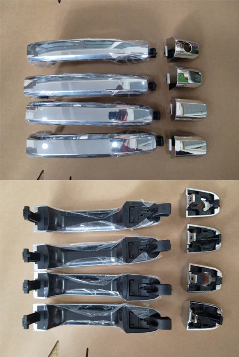 4Pcs Chrome Exterior Door Handle for Chevrolet Silverado 1500 2014-2017 22923598