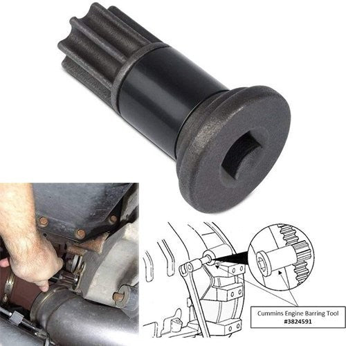 Engine Barring Tool for Cummins B/C Series & Dodge Pickup 3.9L 5.9L 6.7L 8.3L