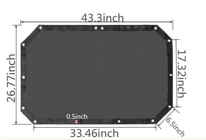 Mesh Sun Shade Bimini Bikini Top for Jeep Wrangler JK JKU 2 Door 4 Door